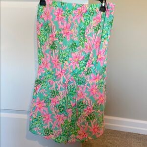 Lilly Pulitzer Floral Jumpsuit in Pink and Green